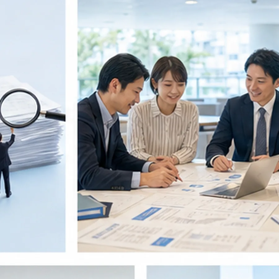 専門チームが導入計画と申請内容を確認している会議風景